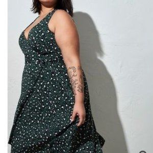 Torrid Leopard Studio Knit Tie-Front dress